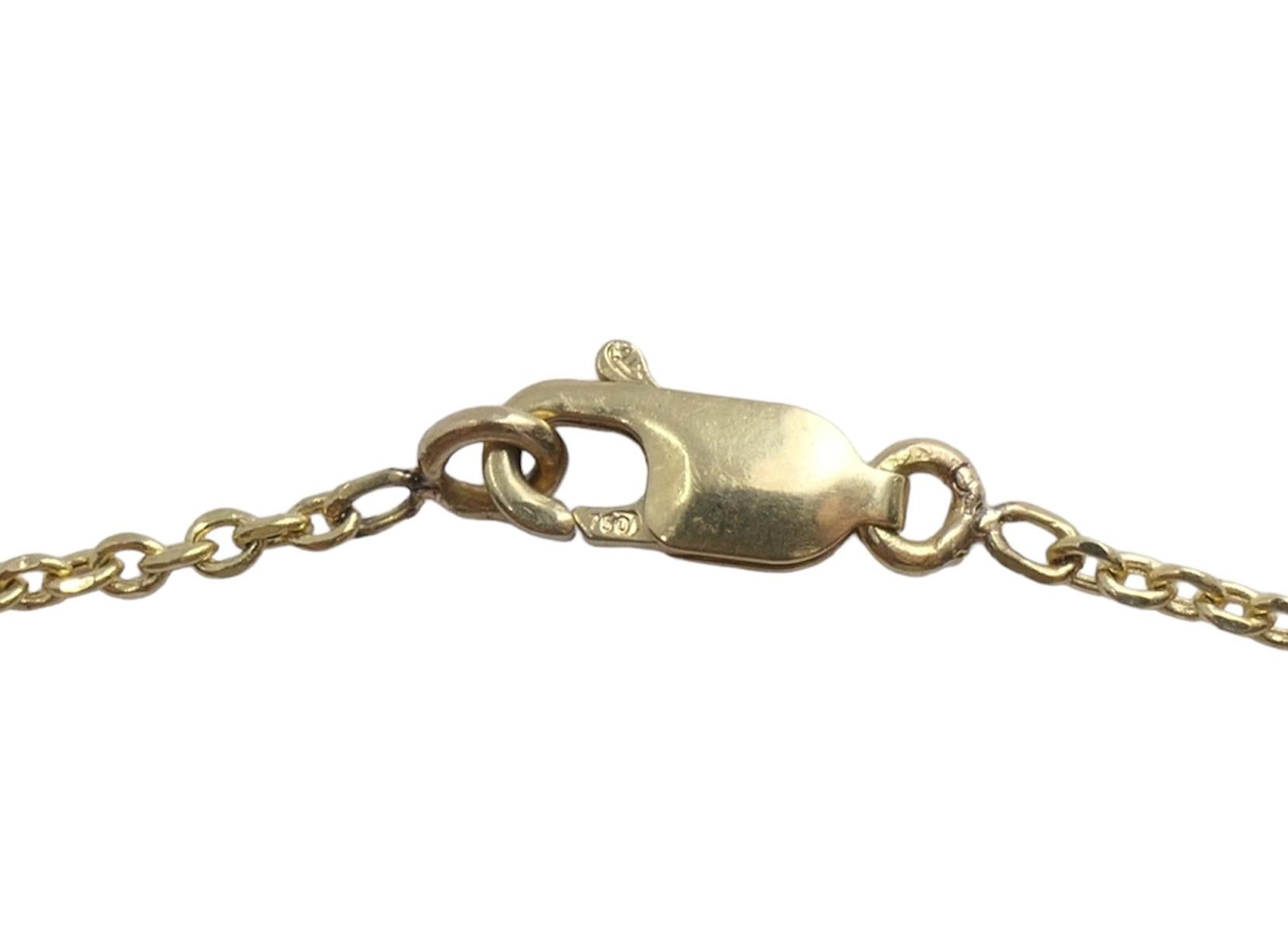 Collana con ciondolo a forma di pesce meccanico in oro vintage 1