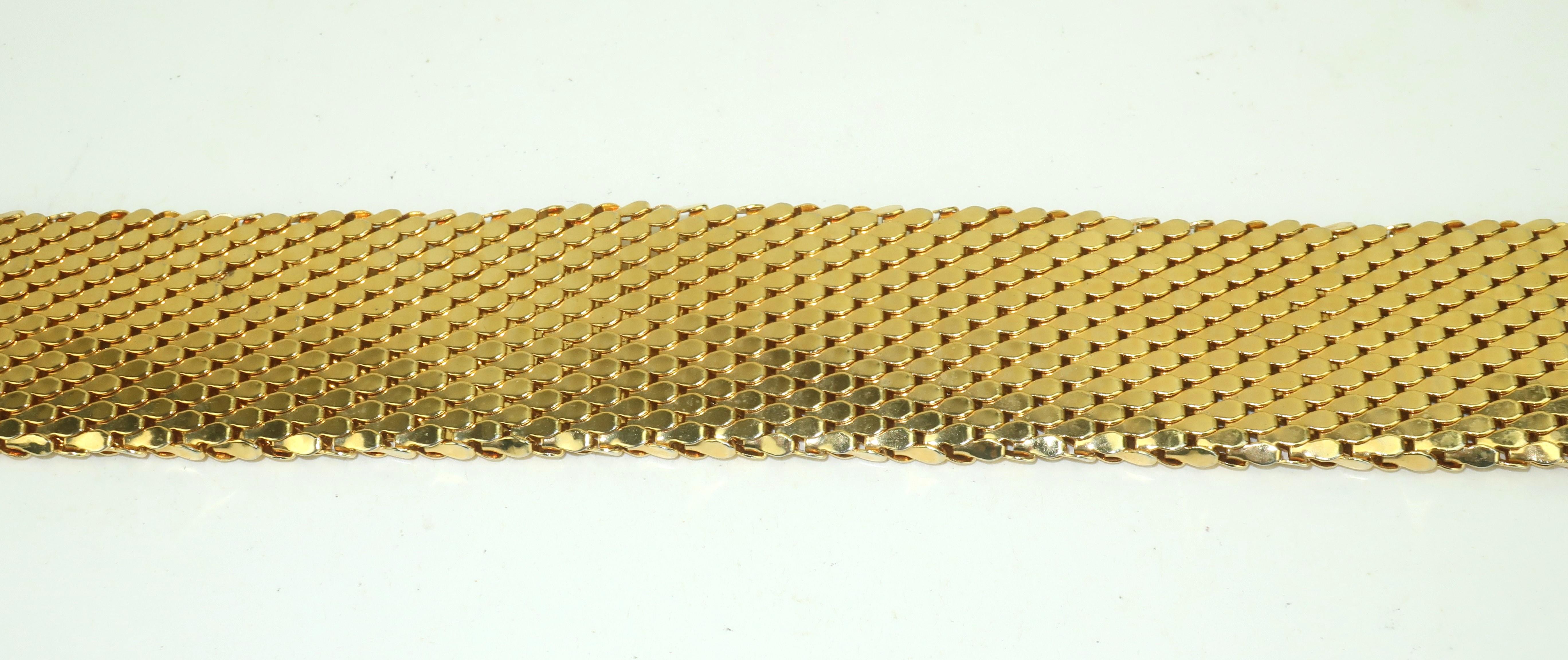 Vintage Gold Mesh Belt In The Manner Of Whiting & Davis 2