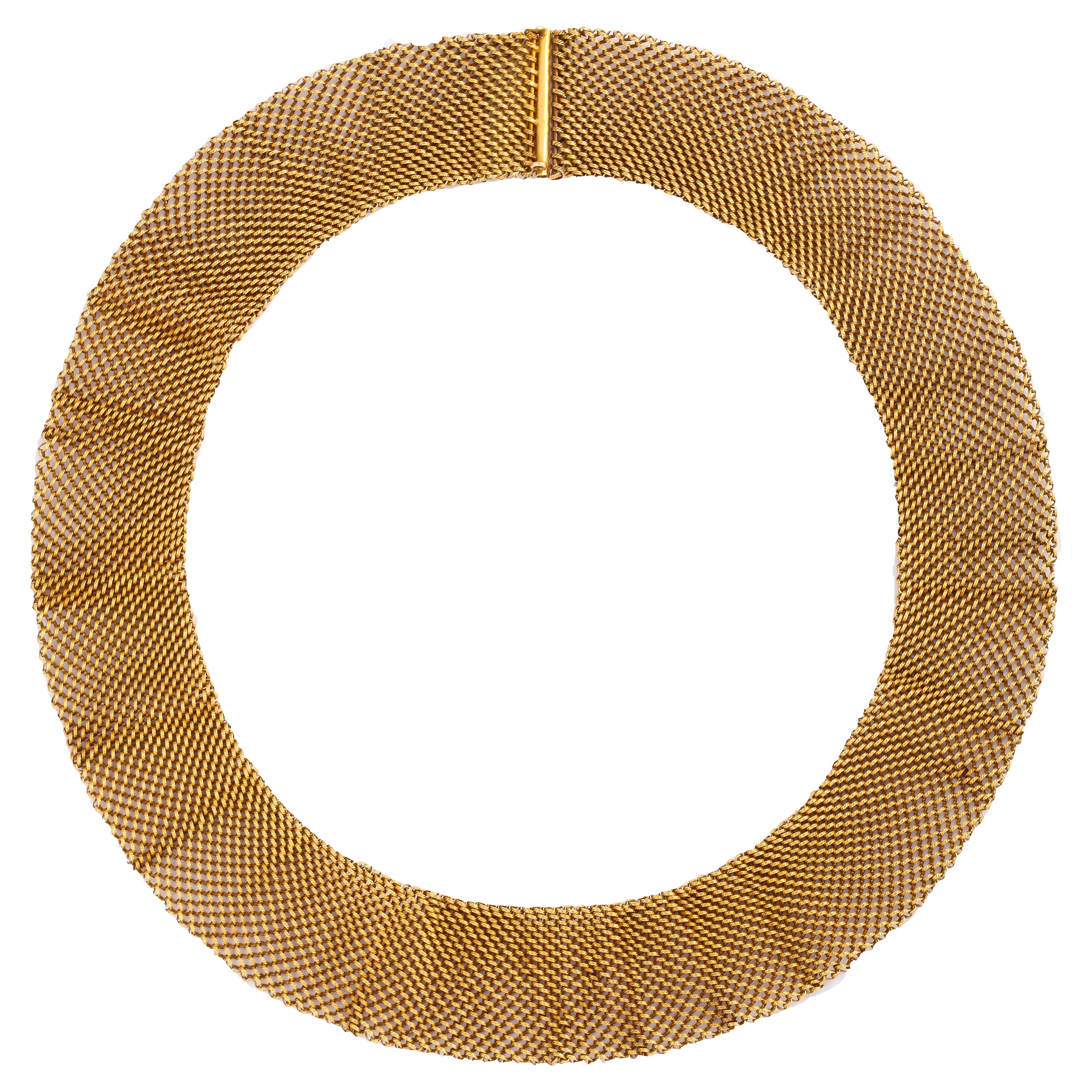 Vintage Gold Mesh Collier