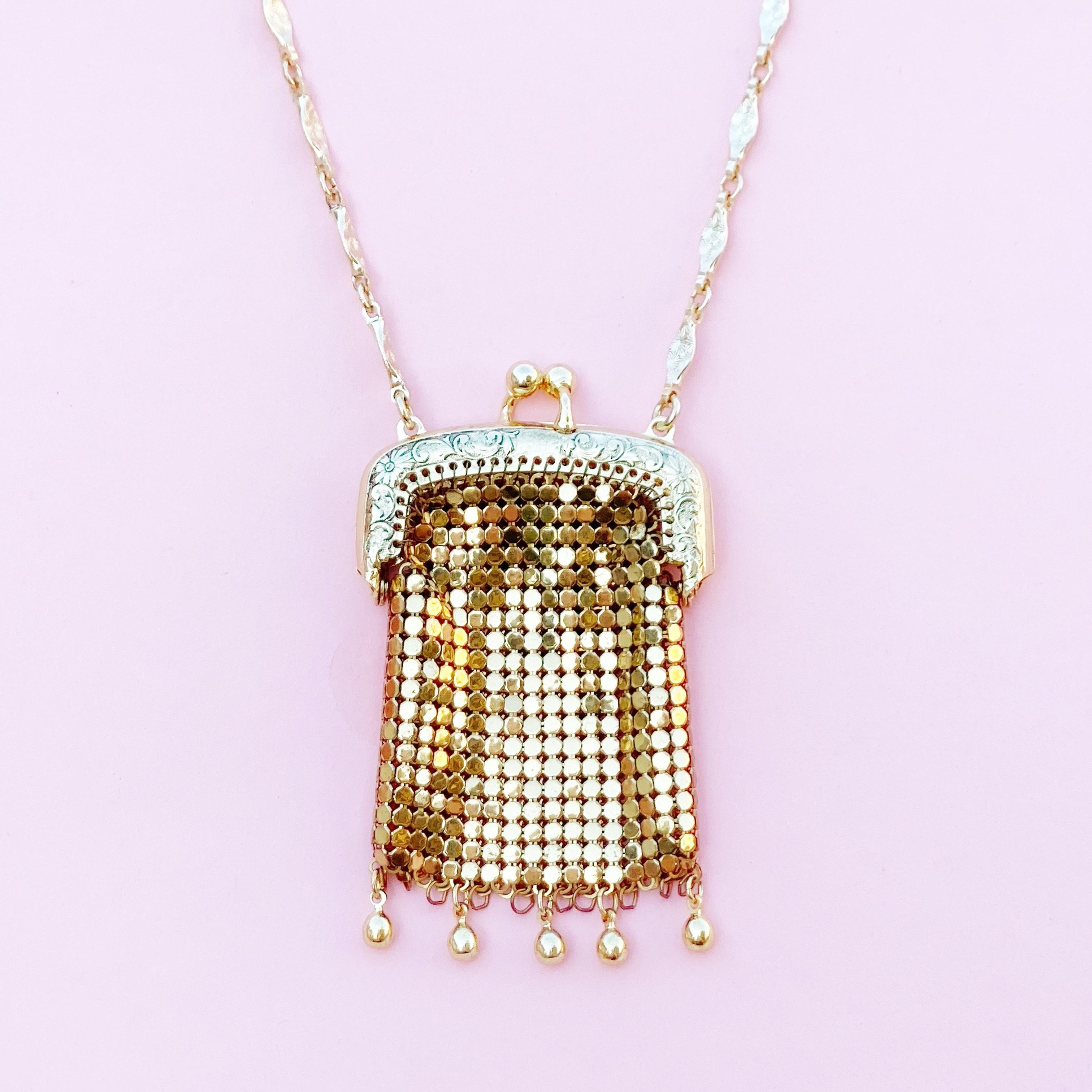 whiting and davis mesh necklace