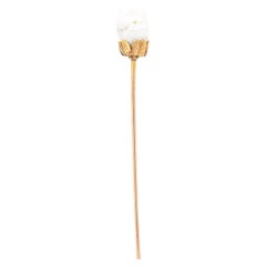 Vintage Gold & Mississippi River Fresh Water Pearl Stickpin