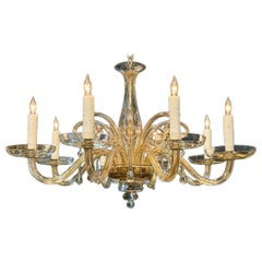 Vintage Gold Murano Chandelier