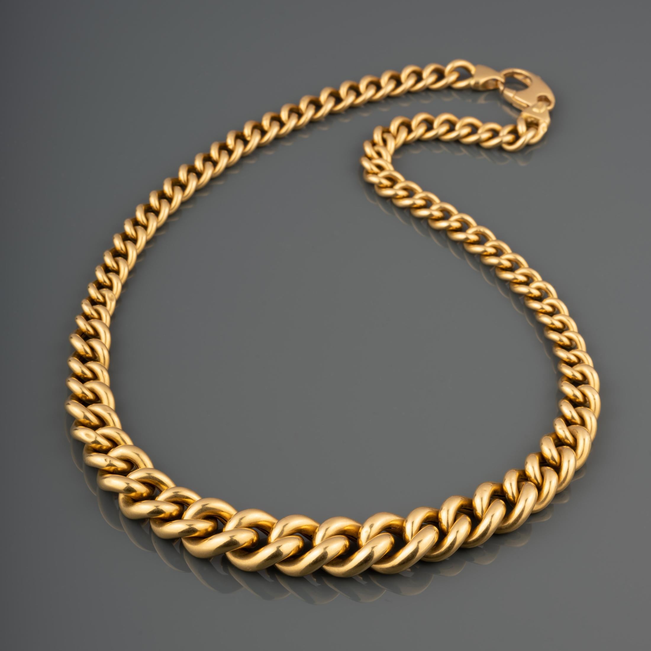 Vintage Gold Necklace In Good Condition In Saint-Ouen, FR