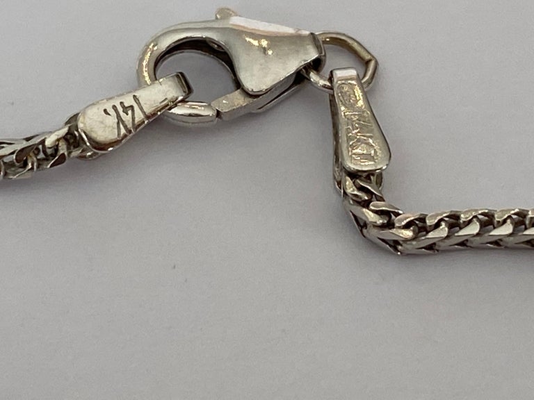 Vintage Gold Necklace with Pendant circa 18.00 Carat Opal and Diamonds