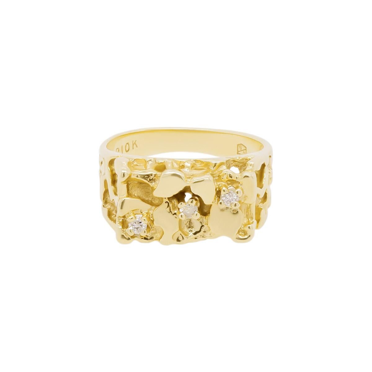 10k gold nugget ring value
