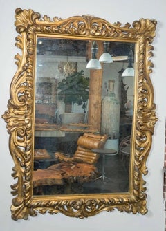 Vintage Gold Painted Ornate Mirror