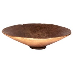 Used Gold Panning Tray / Bowl, Footed, Thailand, Mid-20th Century