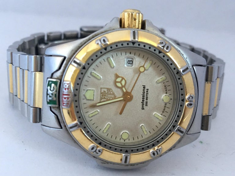 Vintage Gold Plate and Stainless Steel TAG Heuer Professional 200 Meters  For Sale at 1stDibs | vintage tag heuer professional 200 meters, tag heuer  chronometer 200 meters, tag professional 200 meters