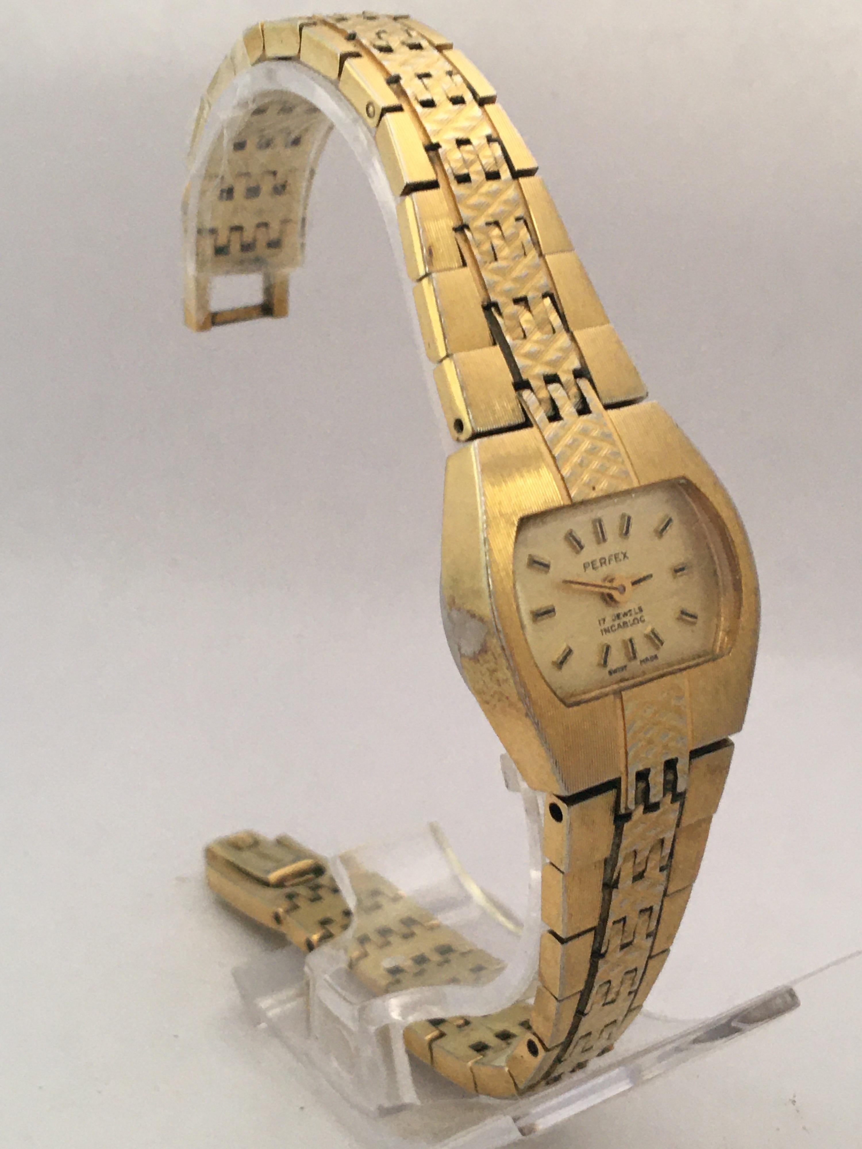 fitron watch gold plated