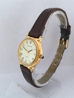 Vintage Gold-Plated and Stainless Steel Back Accurist Quartz Ladies Watch