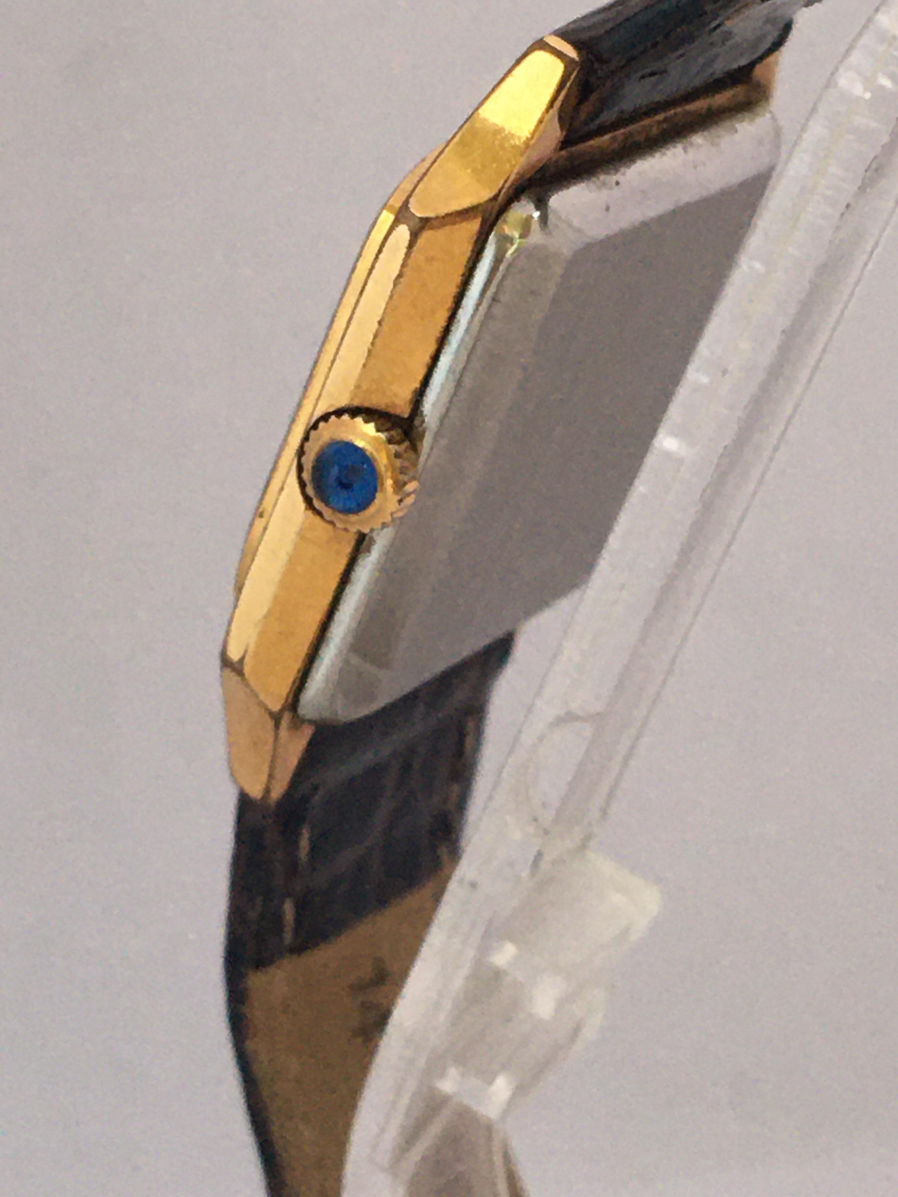 bulova square gold watch