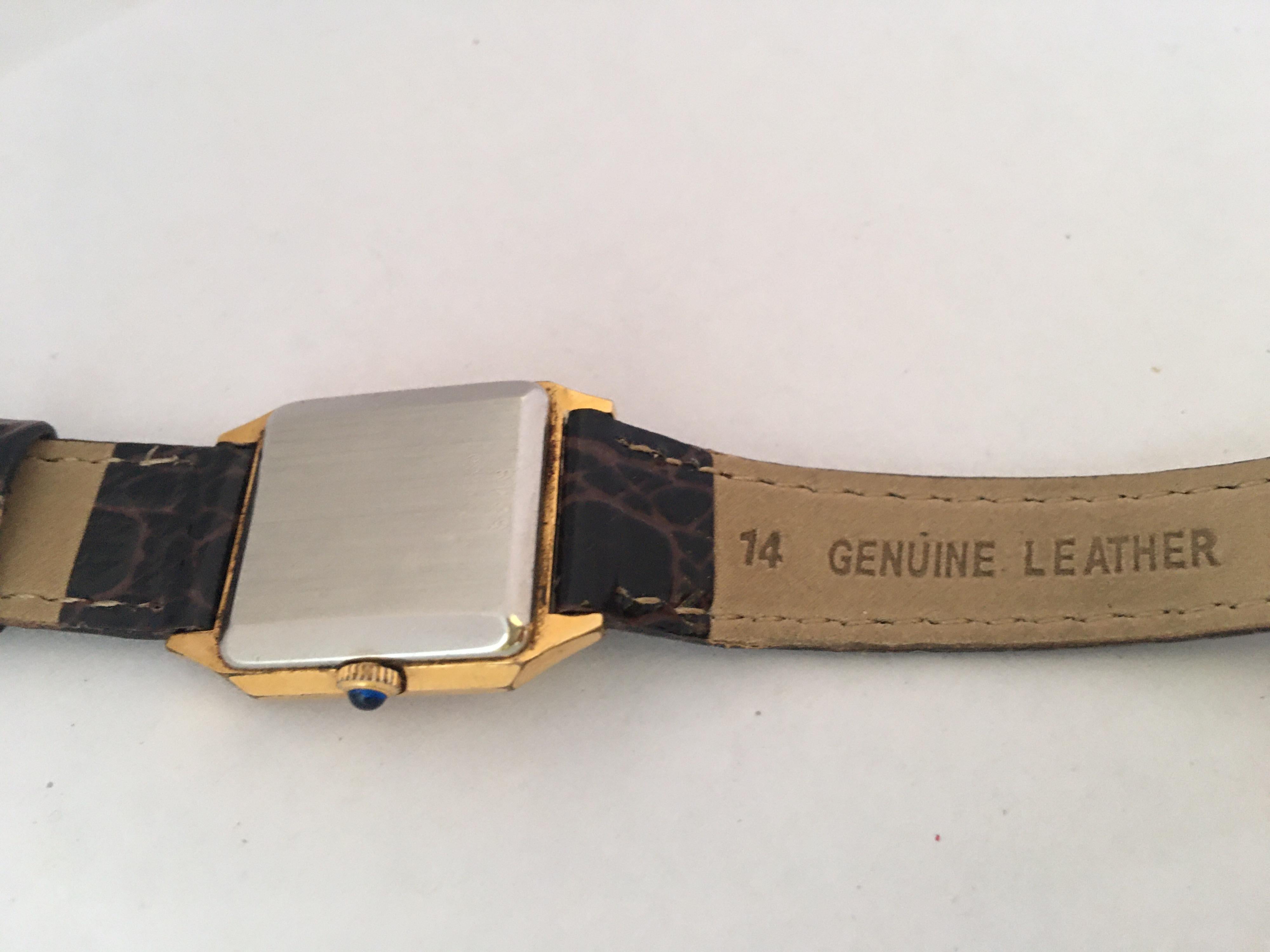 Women's Vintage Gold-Plated and Stainless Steel Square Ladies Bulova Mechanical Watch
