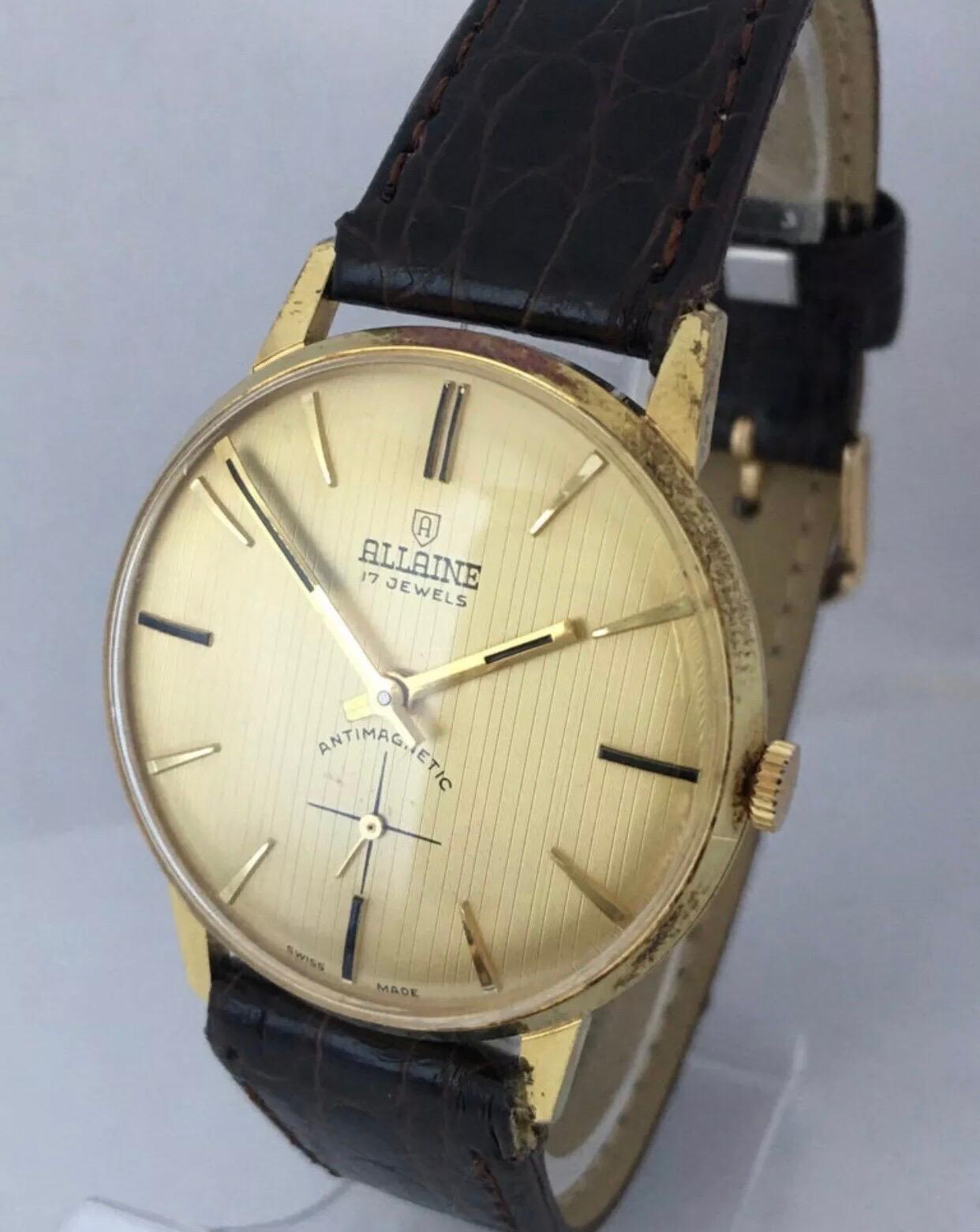 Vintage Gold-Plated and Stainless Steel Swiss Mechanical Watch 4