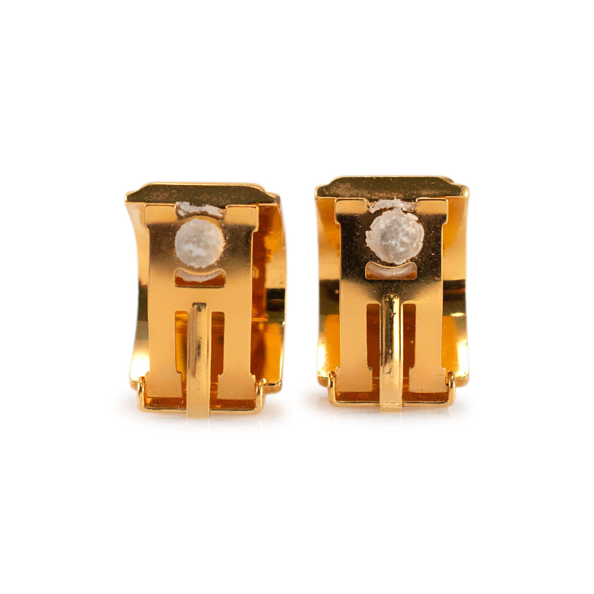 hermes clip on earrings