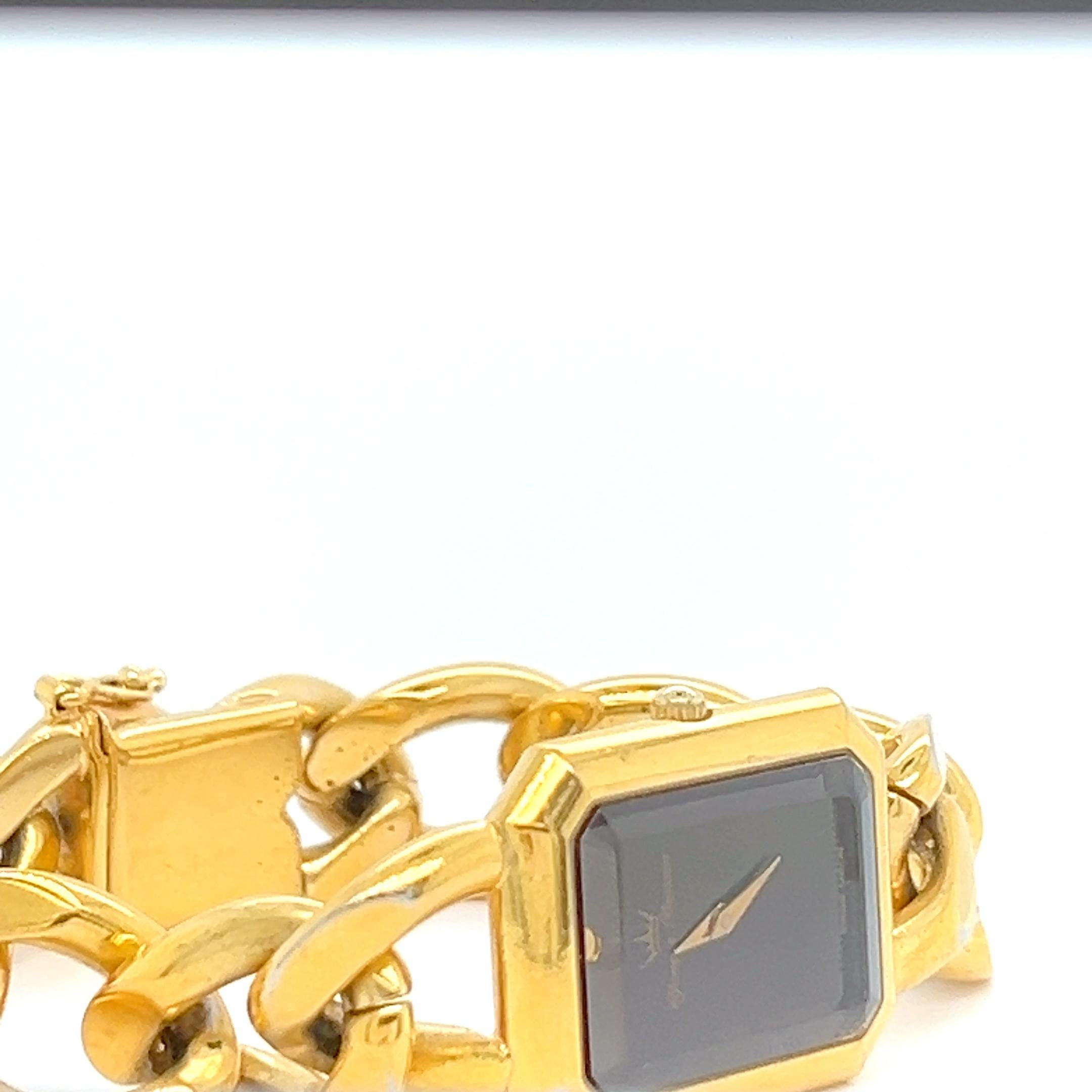 Montre vintage à bracelet plaqué or Yonger & Bresson Excellent état - En vente à Vannes, FR