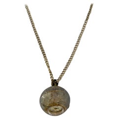 Vintage Gold-Plated Bvler Mechanical Pendant Ball Watch