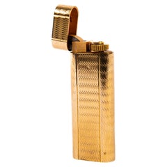 Vintage Gold Plated Cartier Les Must Lighter 1960s