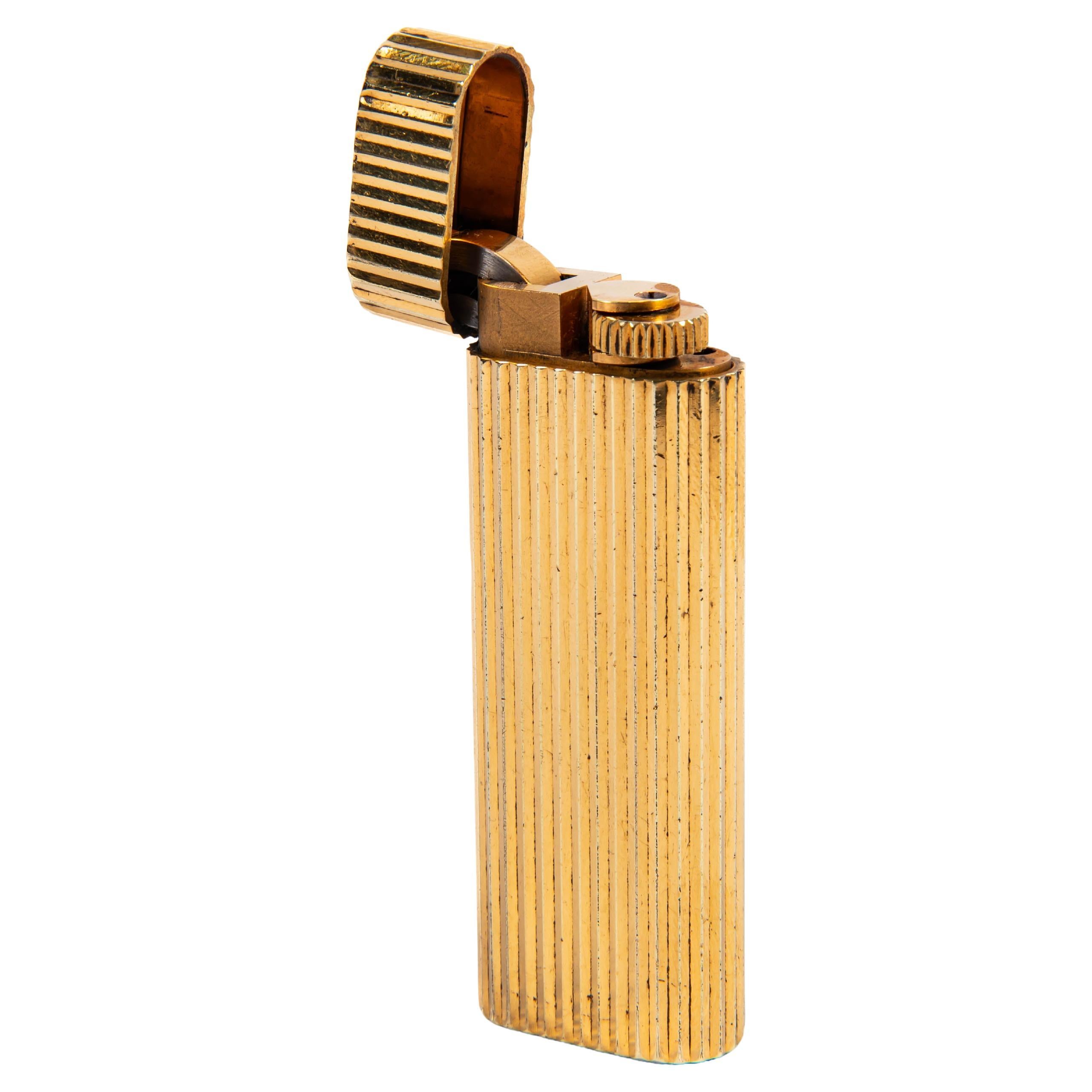 Vintage Plaqué Or CARTIER Les Must Briquet 1970