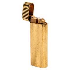 Used Gold Plated CARTIER Les Must Lighter 1970s