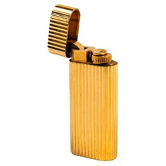 Vintage vergoldet Cartier Les Must Mini-Feuerzeug 1980er