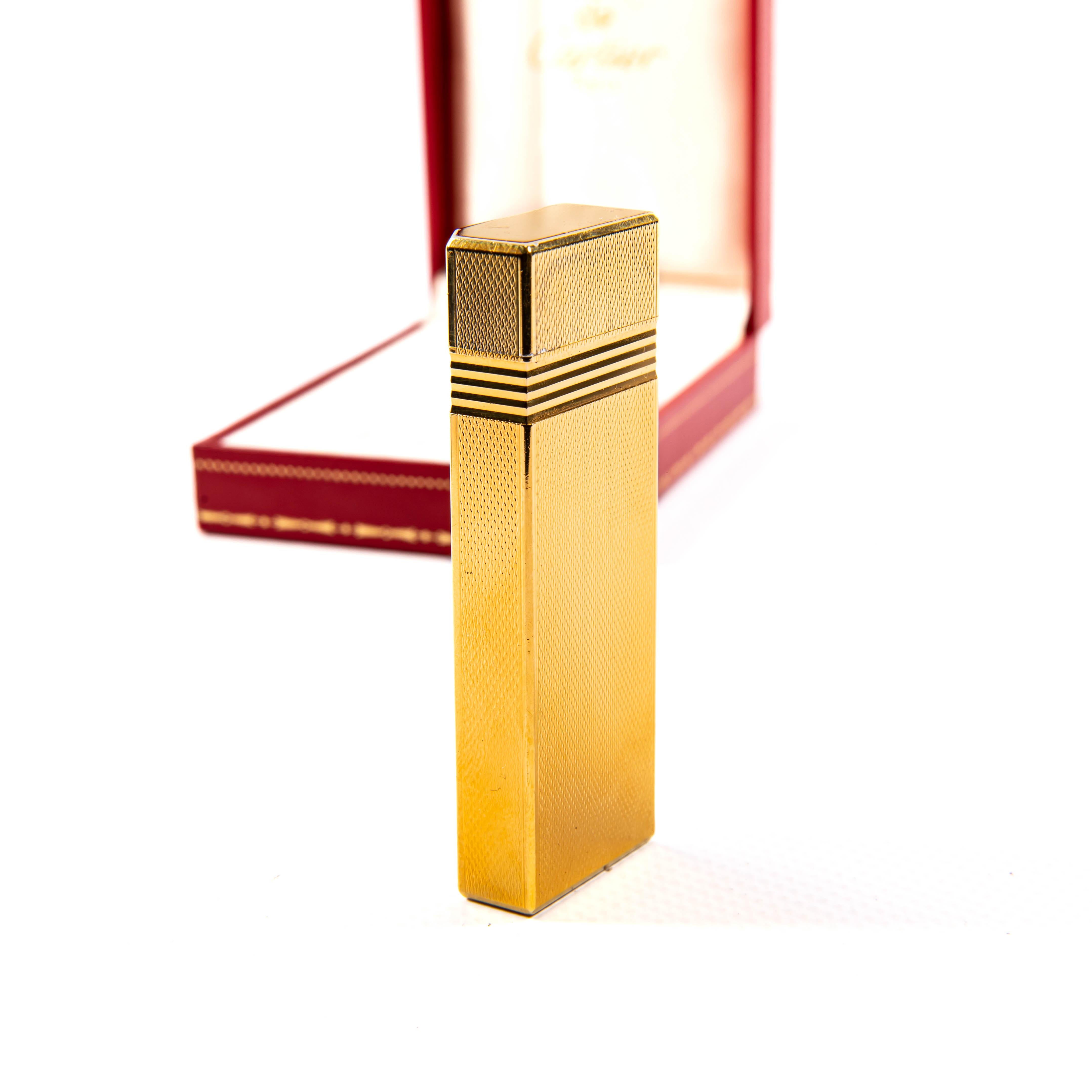 Vergoldetes CARTIER Pentagon-Leuchter im Vintage-Stil in Schachtel, 1980er Jahre für Damen oder Herren im Angebot