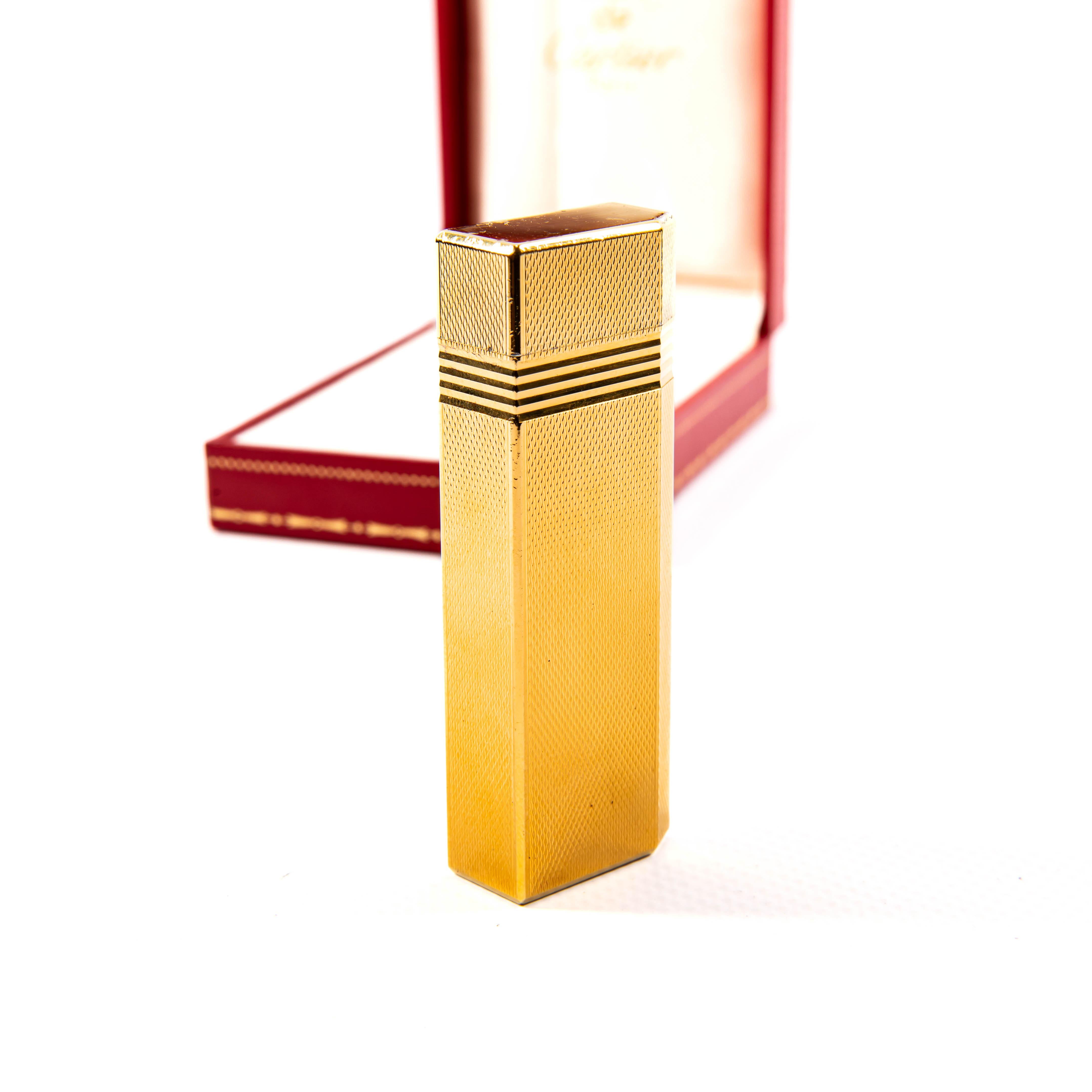 Vergoldetes CARTIER Pentagon-Leuchter im Vintage-Stil in Schachtel, 1980er Jahre im Angebot 2