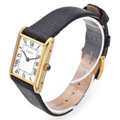 Vintage Gold Plated Cartier Tank Unisex Watch