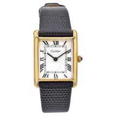 Vintage Gold Plated Cartier Tank Unisex Watch