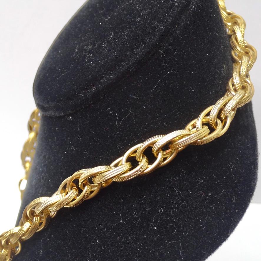 Vintage Gold Plated Chain Necklace 2