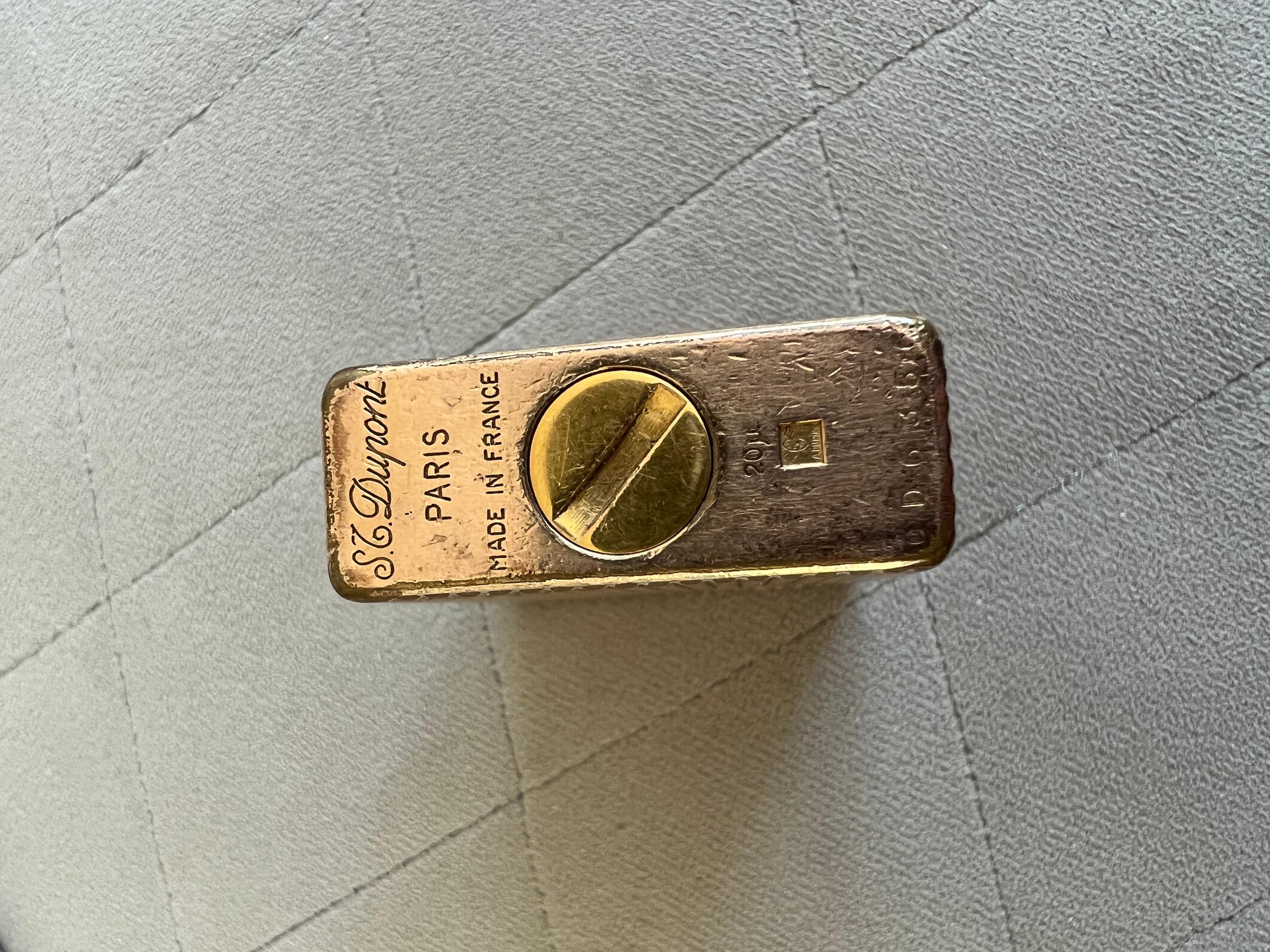 dupont vintage gold lighter