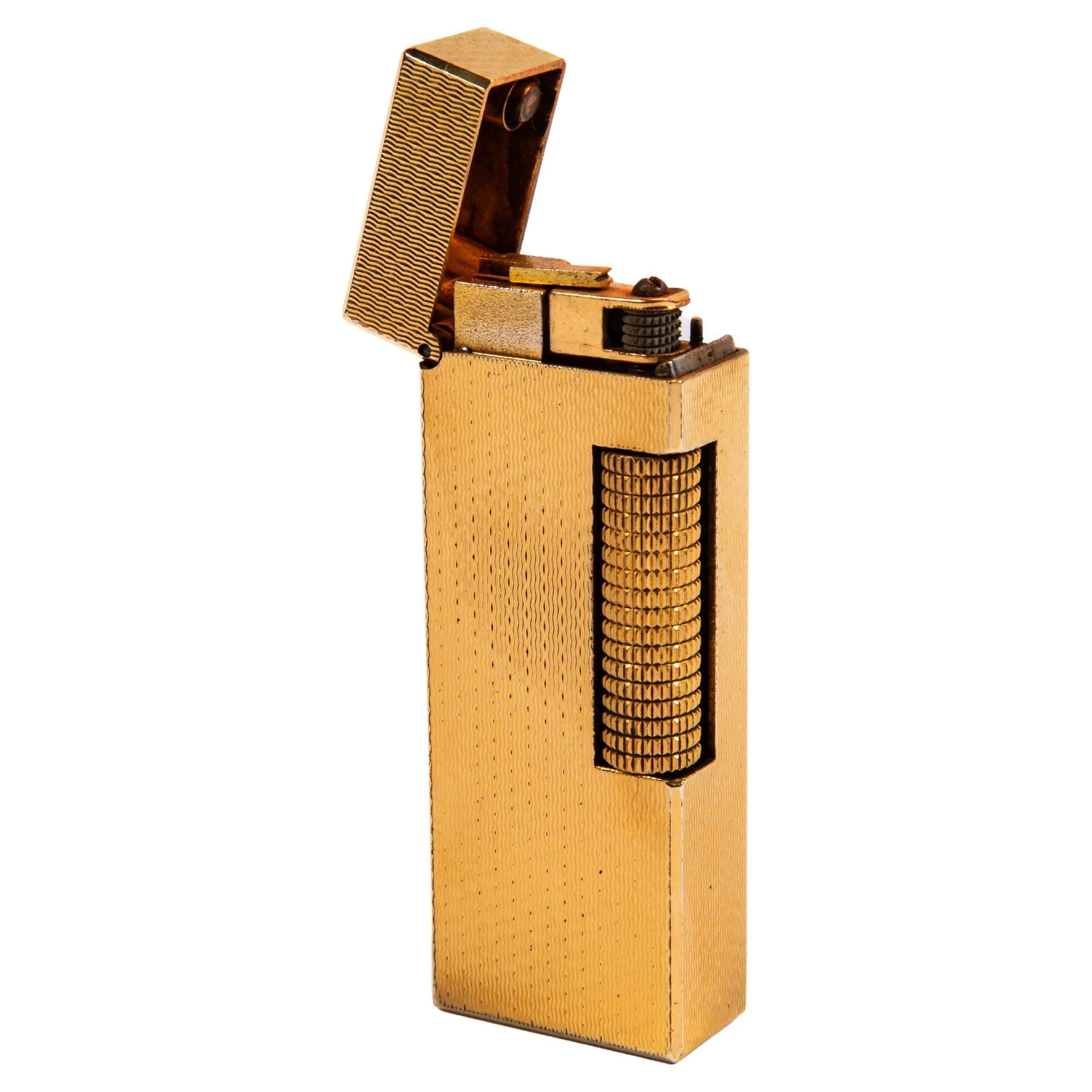 Vergoldeter DUNHILL Rollagas Korbleuchter, Vintage, 1970er Jahre
