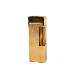 Vintage Gold Plated Dunhill Rollagas Lighter 1969