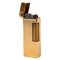 Vintage Gold Plated Dunhill Rollagas Lighter 1969