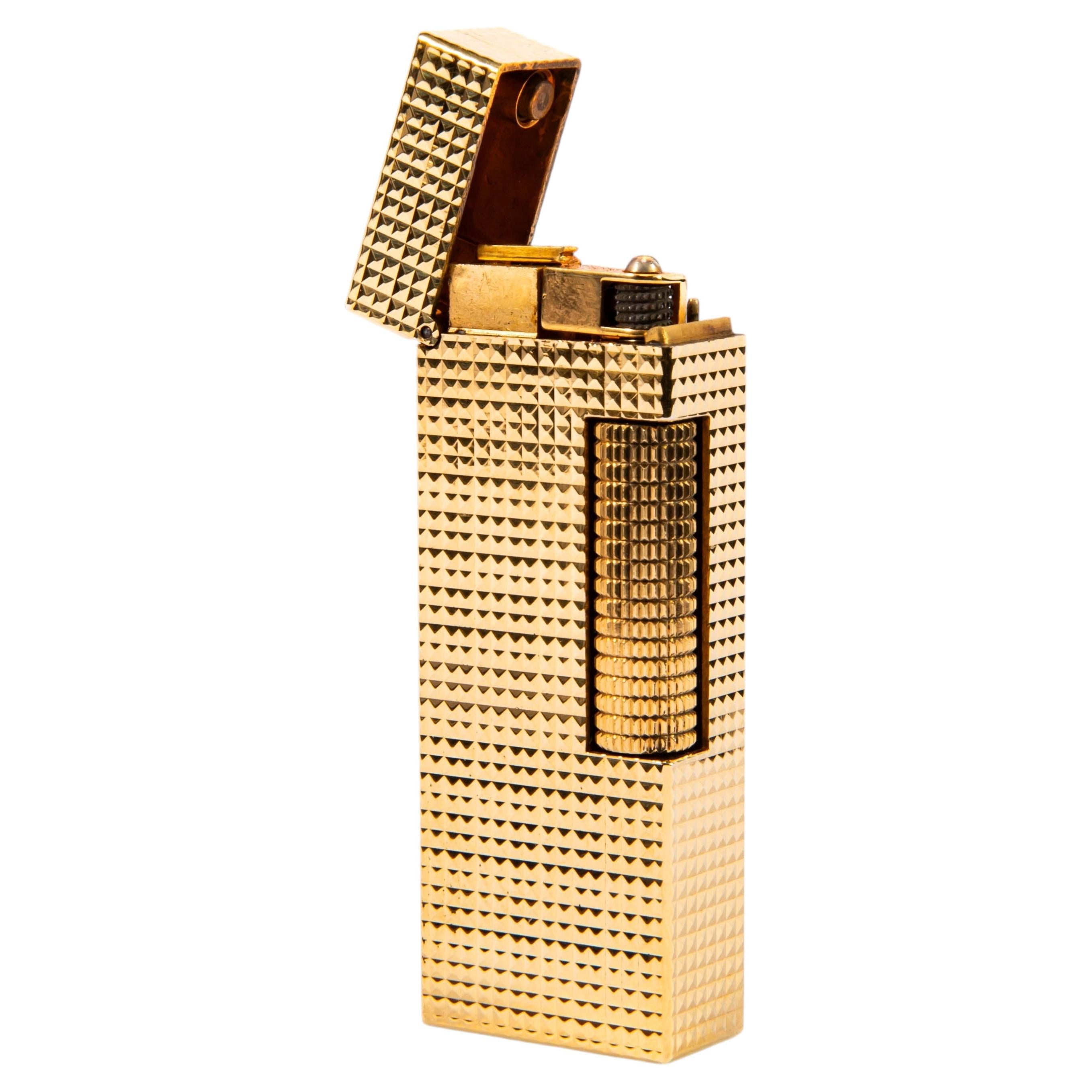 Vintage Gold Plated Dunhill Rollagas Lighter 1969