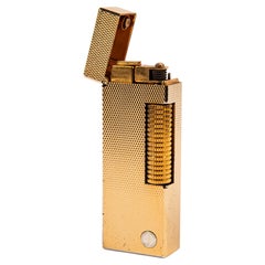 Vintage Gold Plated Dunhill Rollagas Lighter 1989