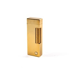Vintage Gold Plated DUNHILL Rollagas Lighter Fine Barley 1960s