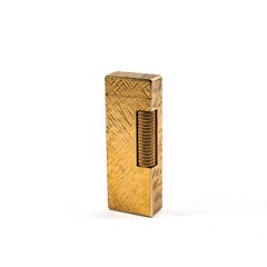 Vintage Gold Plated DUNHILL Rollagas Lighter Florentine 1960s