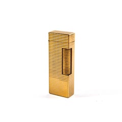 Vintage Gold Plated DUNHILL Rollagas Lighter Hobnail 1960s