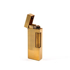 Accendino DUNHILL Rollagas placcato oro vintage Hobnail 1960s