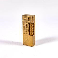 Vintage Gold Plated DUNHILL Rollagas Lighter Tartan 1969
