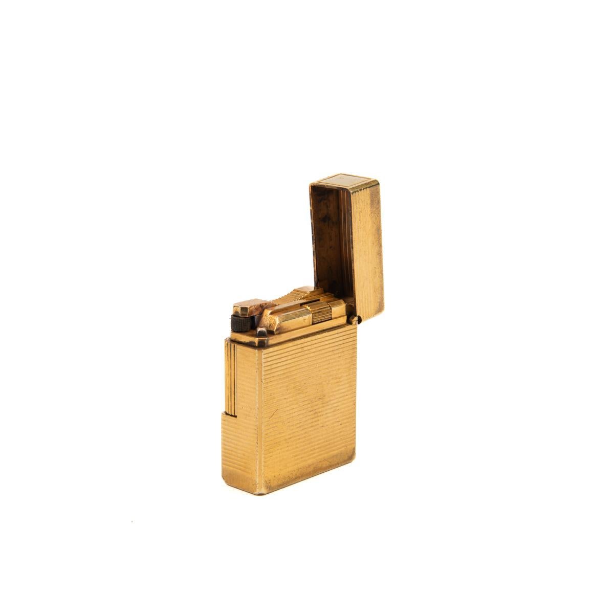 Vintage Gold Plated Ligne 1 ST DUPONT Lighter 1970s 3