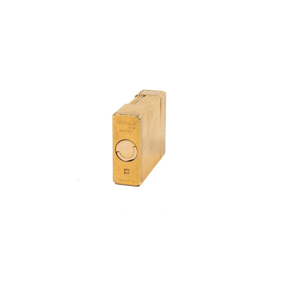 Vintage Gold Plated Ligne 1 ST DUPONT Lighter 1970s 4