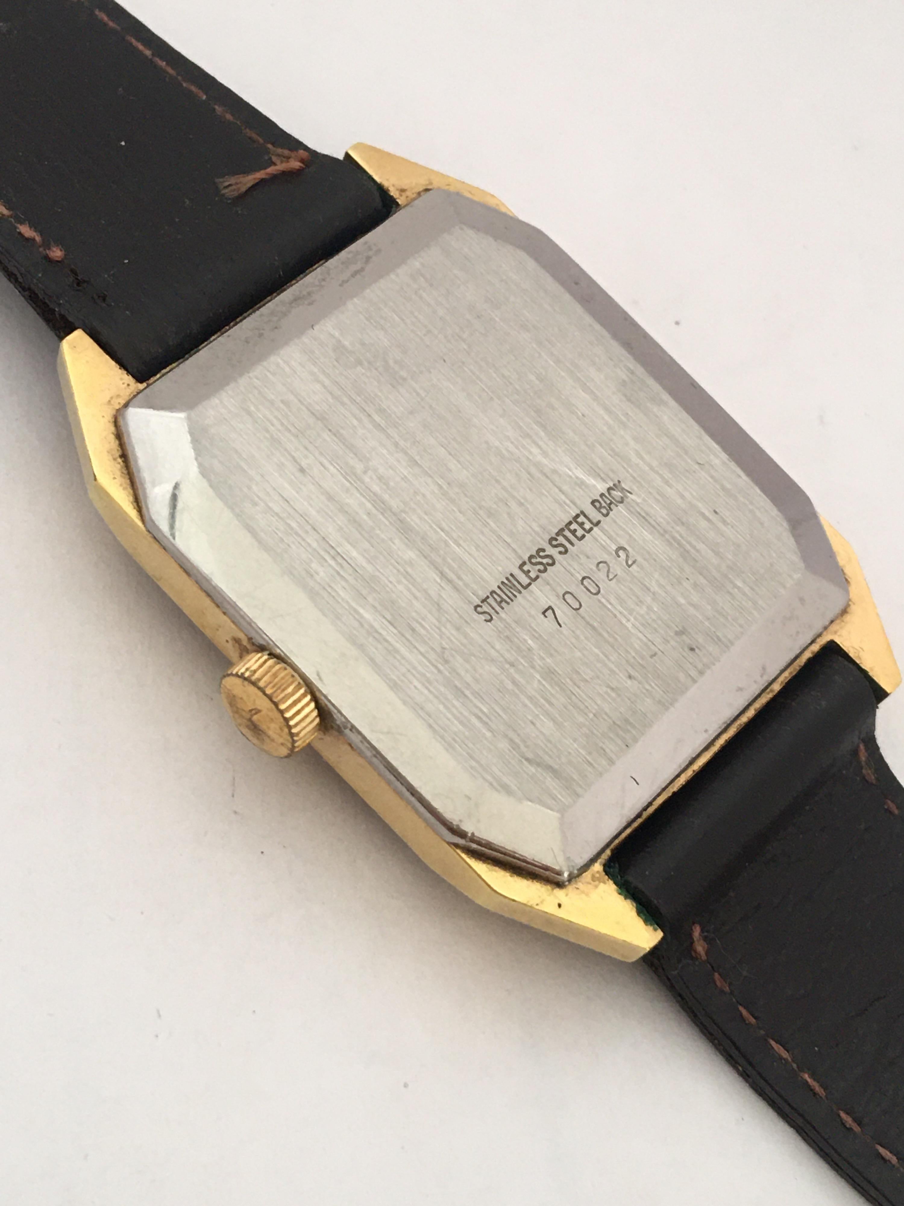 Vintage Gold Plated Manual winding Swiss Watch In Good Condition For Sale In Carlisle, GB