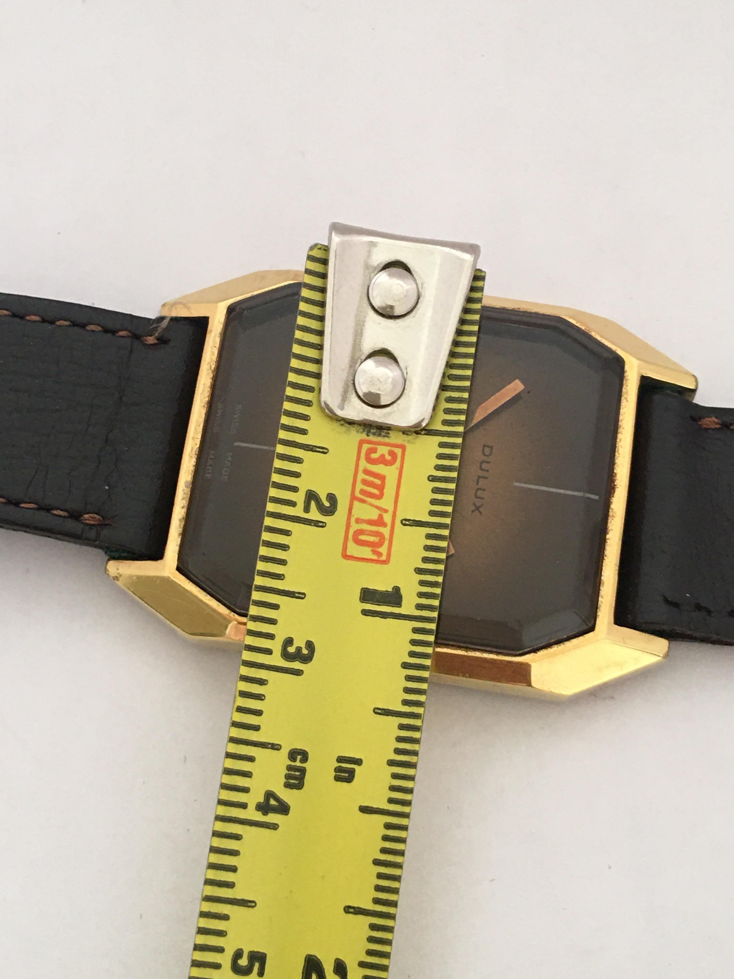 Vintage Gold Plated Manual winding Swiss Watch For Sale 1