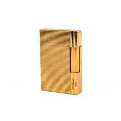 Vintage Gold Plated S.T. Dupont Gatsby Lighter 1980s