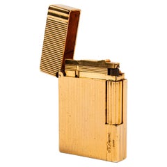 Vintage Gold Plated S.T. DUPONT Gatsby Lighter 1980s