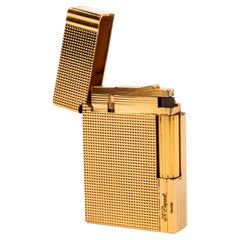 Vintage Gold Plated S.T. Dupont Gatsby Lighter 1980s