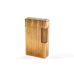 Vintage Gold Plated S.T. DUPONT Ligne 1 BR Regular Lighter 1980s