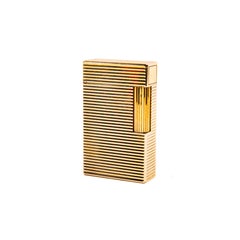 S.T. vintage chapado en oro Dupont Ligne 1 BR Regular Lighter, década de los 80