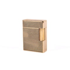 Vintage Gold Plated S.T. Dupont Ligne 1 BR Small Lighter 1970s